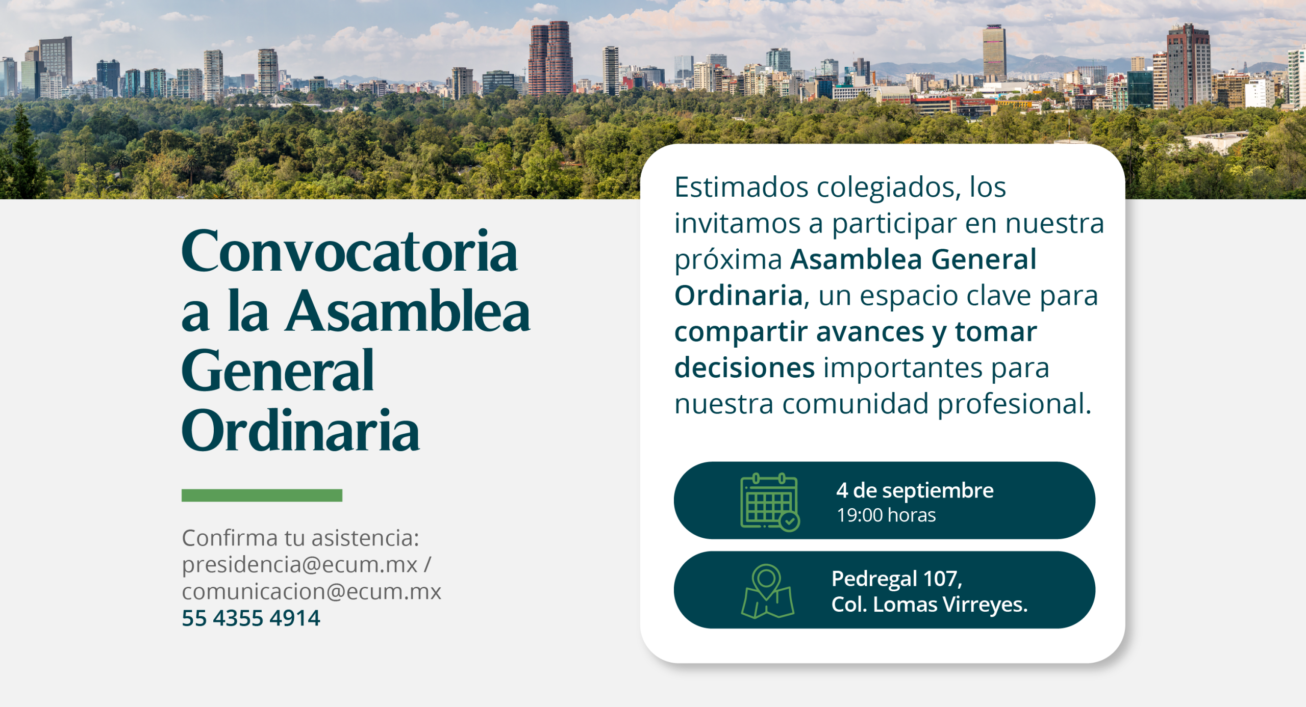 Convocatoria a Asamblea ECUM